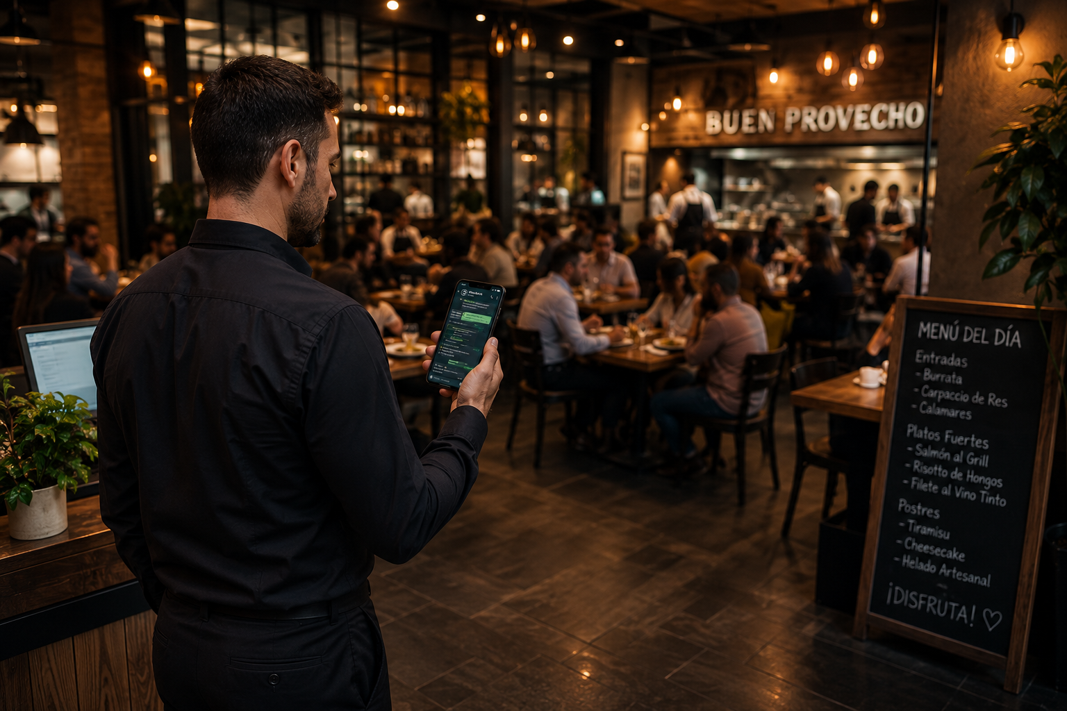 WaBiOT IA para Gastronomía - Gestión de restaurante